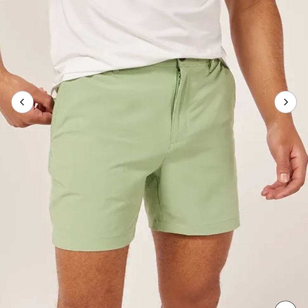 Chubbies The Basils 6.0 Everywear Short Green Flat Front Casual Shorts Large